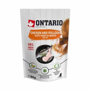 Ontario Kuřecí a treska ve vývaru kapsička 80 g obraz