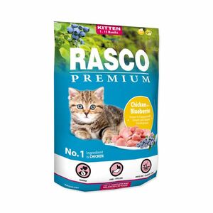 Rasco Premium Kitten Kuřecí s borůvkou granule 400 g obraz