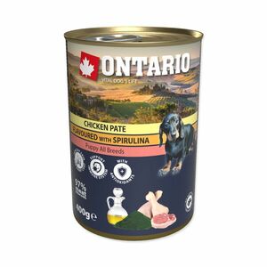 Ontario Puppy Kuřecí paté se spirulinou konzerva 400 g obraz
