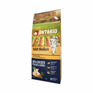 Ontario Adult Medium Chicken&Potatoes granule 12 kg obraz