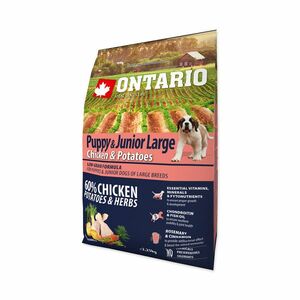 Ontario Puppy&Junior Large Chicken&Potatoes granule 2, 25 kg obraz