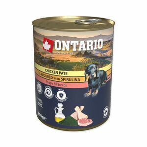 Ontario Puppy Kuřecí paté se spirulinou konzerva 800 g obraz