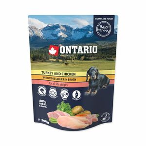 Ontario Krůtí a kuřecí se zeleninou ve vývaru kapsička 300 g obraz