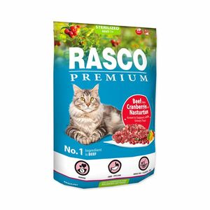 Rasco Premium Sterilized Hovězí s brusinkou a lichořeřišnicí granule 400 g obraz