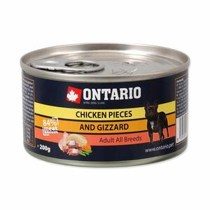 Ontario Kuřecí kousky a žaludky konzerva 200 g obraz