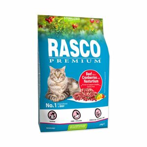 Rasco Premium Sterilized Hovězí s brusinkou a lichořeřišnicí granule 2 kg obraz