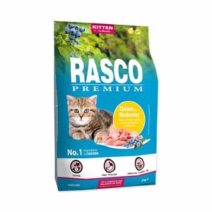 Rasco Premium Kitten Kuřecí s borůvkou granule 2 kg obraz