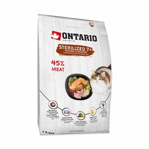 Ontario Cat Sterilised 7+ granule 6, 5 kg obraz