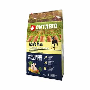 Ontario Adult Mini Chicken & Potatoes granule 6, 5 kg obraz
