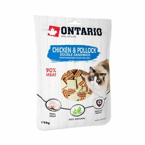 Ontario Dvojitý sendvič s kuřecím a treskou 50 g obraz