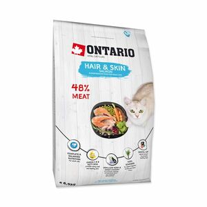 Ontario Cat Hair&Skin granule 6, 5 kg obraz