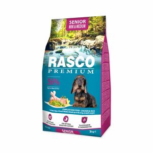 Rasco Premium Senior Mini&Medium Kuře s rýží granule 3 kg obraz