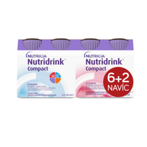Nutridrink Compact 6+2 s příchutí neutral-jahoda 8x125 ml obraz