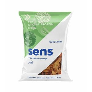 SENS Cvrččí Protein chipsy Česnek & Bylinky 80 g obraz