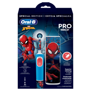 Oral-B Vitality PRO Kids Spiderman elektrický zubní kartáček+pouzdro obraz