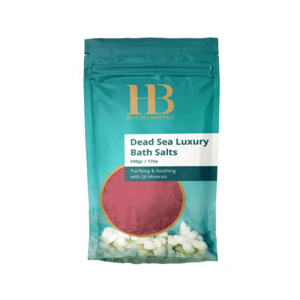 H&B Dead Sea Minerals Luxusní sůl do koupele Růže 500 g obraz