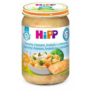 HiPP BIO Menu Těstoviny s lososem, brokolicí a smetanou 250 g obraz