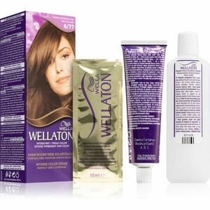 Wella Wellaton Intense permanentní barva na vlasy s arganovým olejem odstín 6/77 Dark Chocolate 1 ks obraz