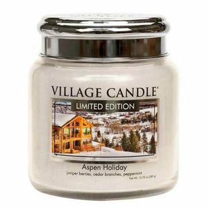 Village Candle Vonná svíčka ve skle Prázdniny na horách (Aspen Holiday) 389 g obraz