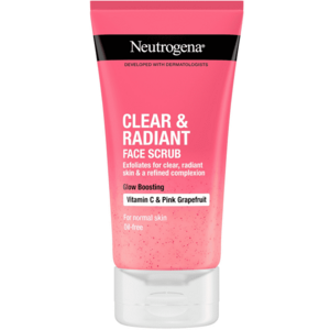 Neutrogena Osvěžující peeling s výtažkem z růžového grepu Clear & Radiant (Face Scrub) 150 ml obraz