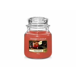 Yankee Candle Aromatická svíčka Classic střední Apple & Sweet Fig 411 g obraz