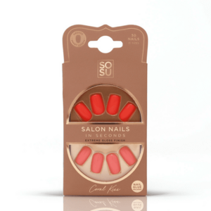 SOSU Cosmetics Umělé nehty Coral Kiss (Salon Nails) 30 ks obraz