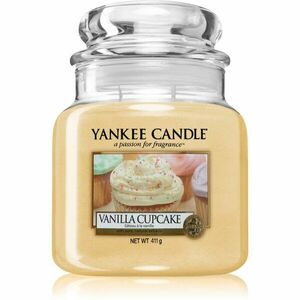 Yankee Candle Vanilla Cupcake vonná svíčka Classic střední 411 g obraz