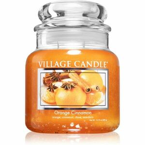 Village Candle Orange Cinnamon vonná svíčka (Glass Lid) 396 g obraz