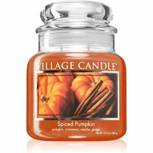 Village Candle Spiced Pumpkin vonná svíčka (Glass Lid) 389 g obraz