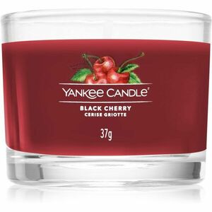 Yankee Candle Black Cherry votivní svíčka glass 37 g obraz