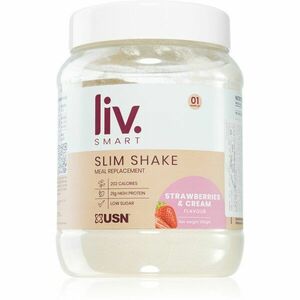 USN LivSmart Slim Shake prášek na přípravu nápoje pro podporu hubnutí příchuť Strawberries Cream 550 g obraz