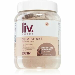 USN LivSmart Slim Shake prášek na přípravu nápoje pro podporu hubnutí příchuť Chocolate Brownie 550 g obraz