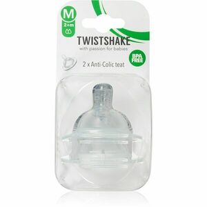 Twistshake Anti-Colic Teat savička na láhev Medium 2 m+ 2 ks obraz