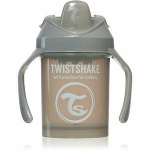 Twistshake Training Cup Grey tréninkový hrnek 4 m+ 230 ml obraz