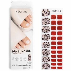 NEONAIL Easy On Gel Stickers nálepky na nehty na nohy odstín P01 32 ks obraz