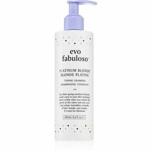 EVO Fabuloso Toning Shampoo fialový tónovací šampon neutralizující žluté tóny 250 ml obraz