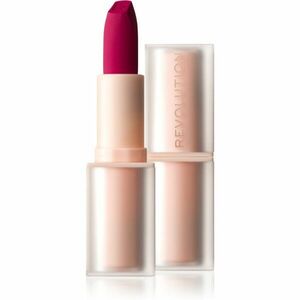 Makeup Revolution Lip Allure Soft Satin Lipstick krémová rtěnka se saténovým finišem odstín Material Girl Wine 3, 2 g obraz