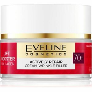 Eveline Cosmetics Lift Booster Collagen hydratační a vyživující krém na vrásky 70+ 50 ml obraz