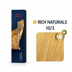 Wella Professionals Koleston Perfect Me+ Rich Naturals profesionální permanentní barva na vlasy 10/3 60 ml obraz