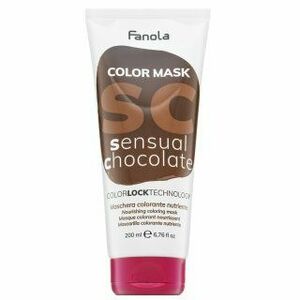 Fanola Color Mask vyživující maska s barevnými pigmenty pro oživení barvy Sensual Chocolate 200 ml obraz