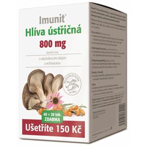 Imunit Hlíva ústřičná 800 mg s rakytníkovým olejem a echinaceou 60 tobolek obraz