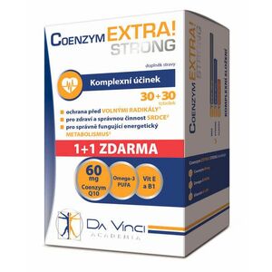 Coenzym Strong 60 mg DaVinci 1+1 ZDARMA 60 tobolek obraz