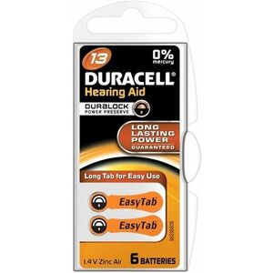 Duracell Baterie do naslouchadla DA13 Easy Tab 6 ks obraz