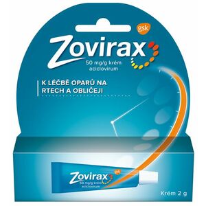 Zovirax 50mg/g, krém při oparech na rtu 2 g obraz