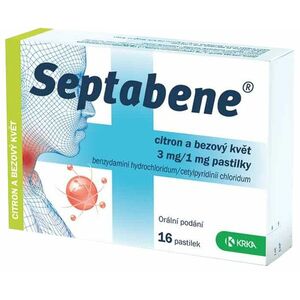 Septabene® 3 mg/1 mg citron a bezový květ 16 pastilek obraz