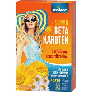 Vitar Super Beta-karoten+Měsíček+Sedmikráska 60 tablet obraz