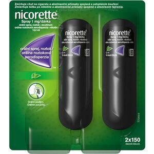 Nicorette Spray 1 mg/dávka, orální sprej, roztok 150 dávek 2 x 13.2 ml obraz