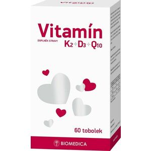 Biomedica Vitamín K2+D3+Q10 60 tobolek obraz