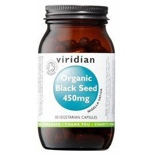 Viridian Black Seed 450 mg Organic 90 kapslí obraz