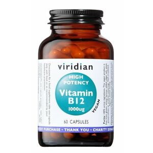 Viridian High Potency Vitamin B12 1000ug 60 kapslí obraz